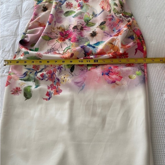 Matertinity dress, True Violet dress, UK 10, US 4-6| Color: Cream/Pink floral - Picture 5 of 8